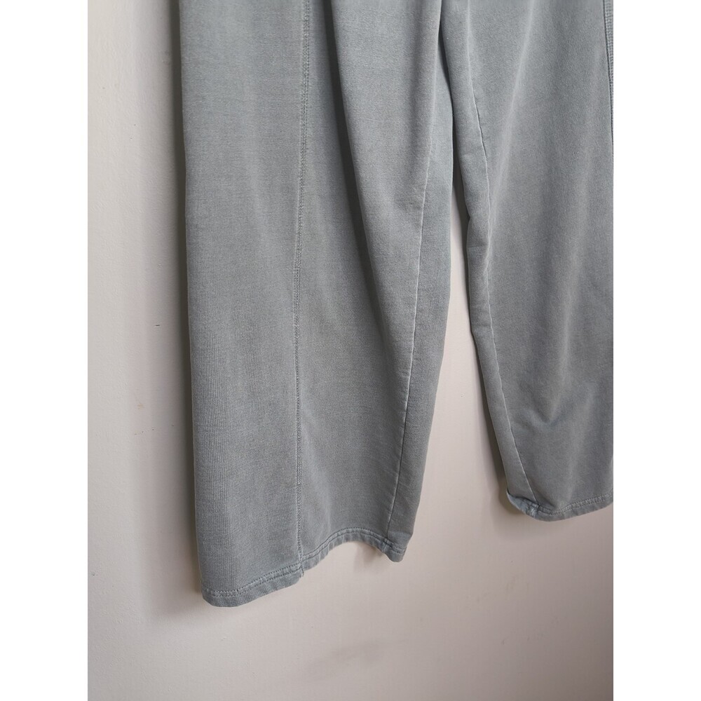 Lazy Sunday Women Charcoal Gray Wide Leg Sweatpants Drawstring Fleece Lounge L - Picture 2 of 14